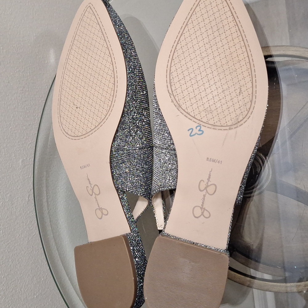 Jessica Simpson Glittery Slingbacks - Picture 8 of 9